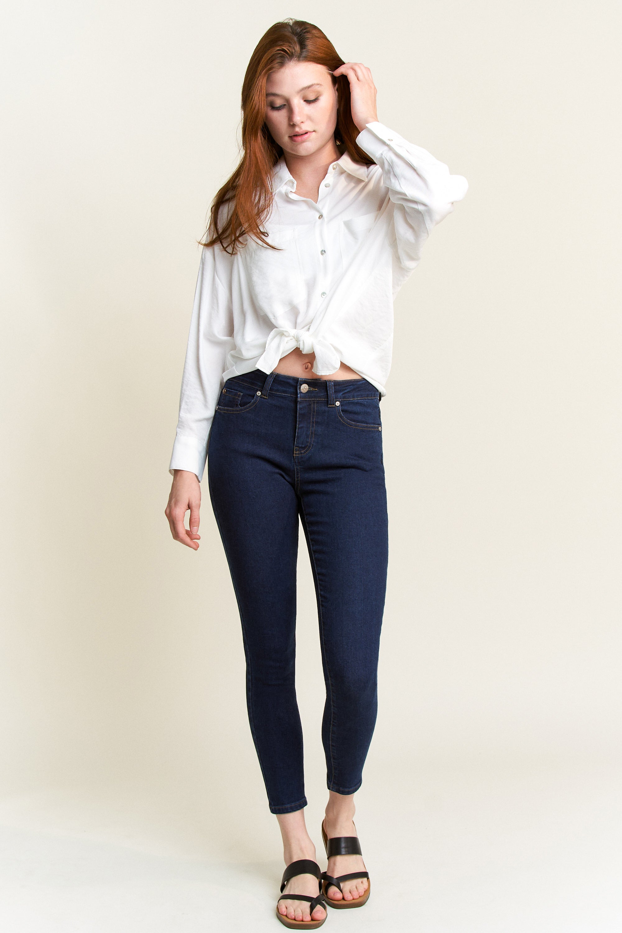 High Rise Classic Ankle Skinny