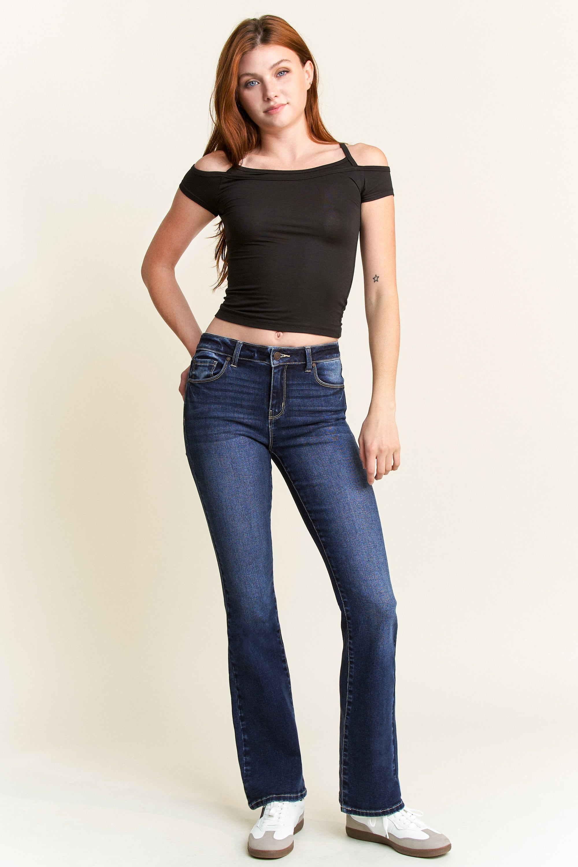 High Rise Classic Bootcut Jeans 1