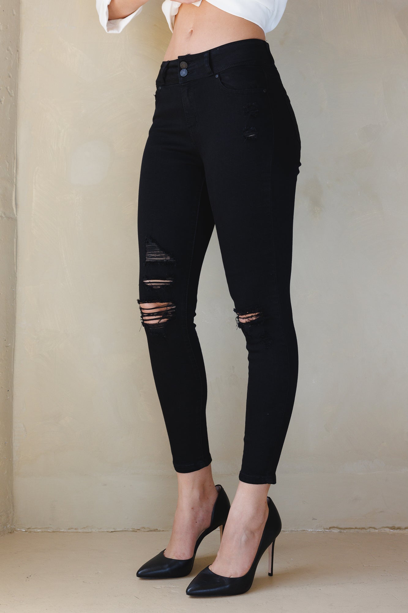 Court high waist fashion skinny