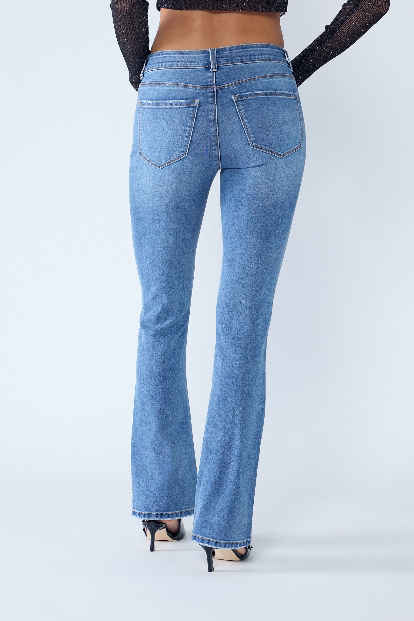 High Rise 5-Pocket Bootcut Jeans 3