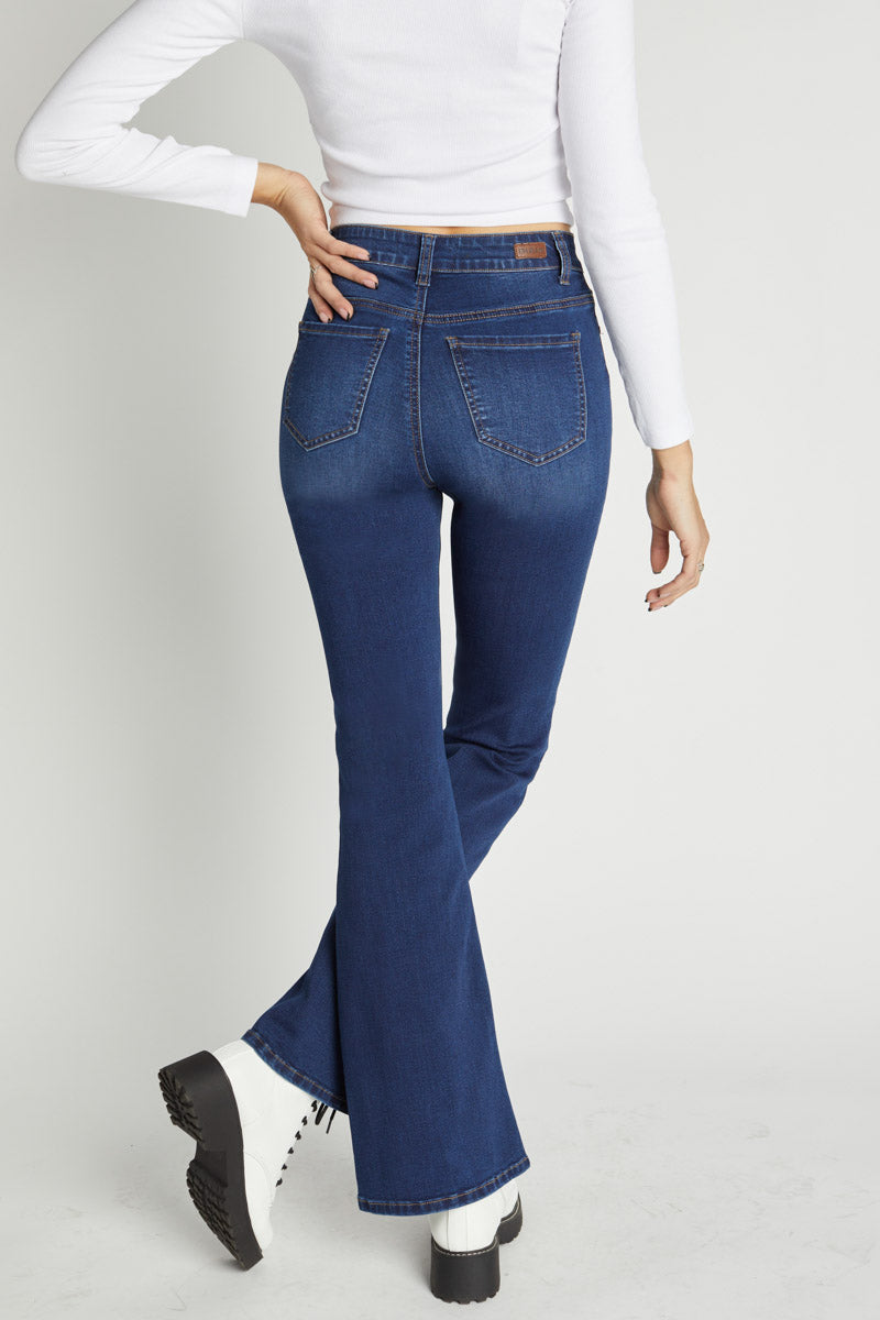 Super High Rise 5-Pocket Flare Jeans